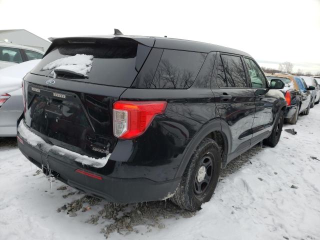 1FM5K8AB2MGA18037 - 2021 FORD EXPLORER POLICE INTERCEPTOR Schwarz Foto 3