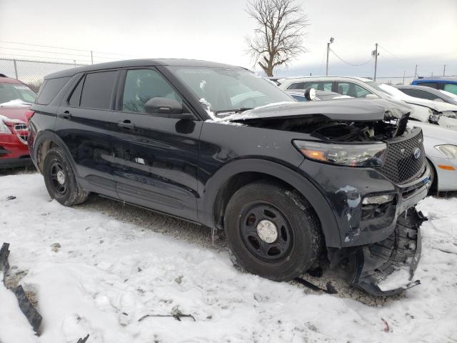 1FM5K8AB2MGA18037 - 2021 FORD EXPLORER POLICE INTERCEPTOR Schwarz Foto 4