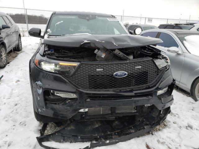 1FM5K8AB2MGA18037 - 2021 FORD EXPLORER POLICE INTERCEPTOR Schwarz Foto 5