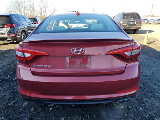 5NPE24AF2GH379865 - 2016 HYUNDAI SONATA SE RED photo 6