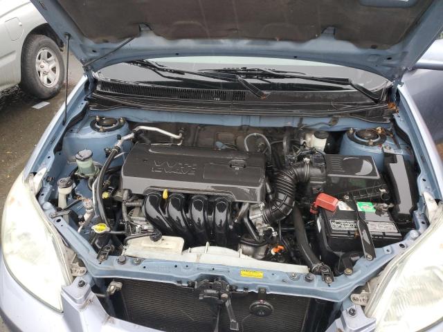 2T1KR32E86C580010 - 2006 TOYOTA COROLLA MA XR TURQUOISE photo 11