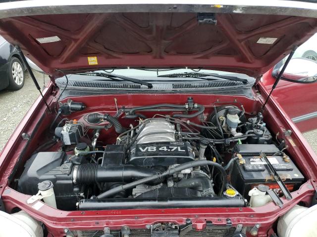 5TBRT34122S224298 - 2002 TOYOTA TUNDRA ACCESS CAB BURGUNDY photo 11