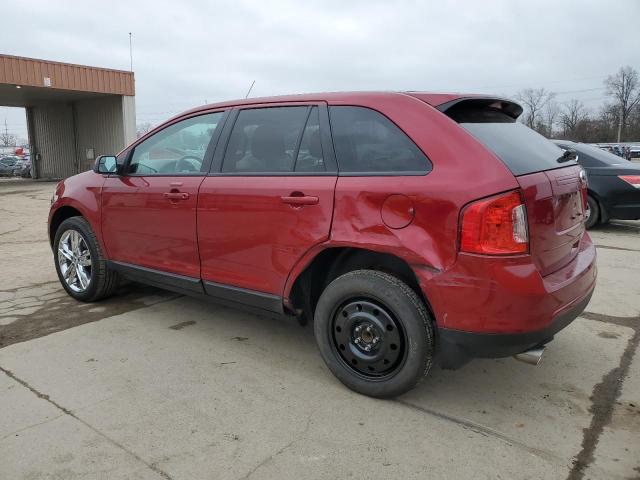 2FMDK3JC4DBB20762 - 2013 FORD EDGE SEL BURGUNDY photo 2