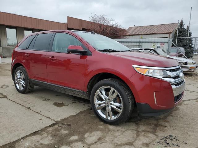 2FMDK3JC4DBB20762 - 2013 FORD EDGE SEL BURGUNDY photo 4