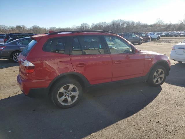 WBXPC93498WJ22814 - 2008 BMW X3 3.0SI RED photo 3