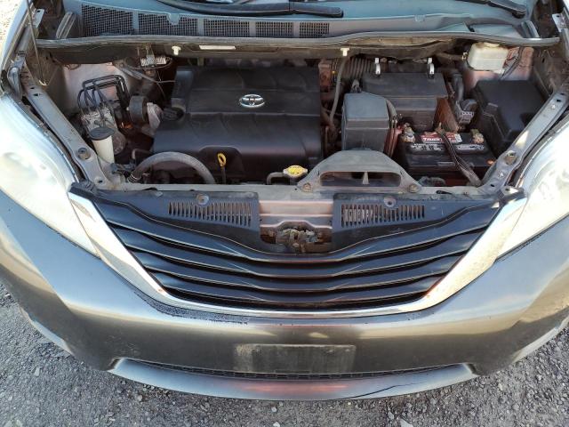 5TDKK3DC3BS043241 - 2011 TOYOTA SIENNA LE GRAY photo 12