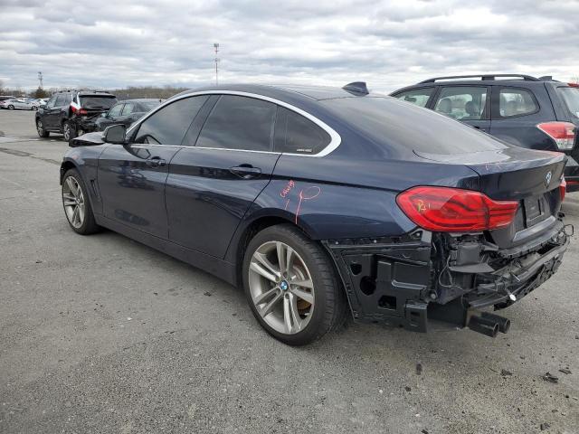 WBA4J3C51JBG96090 - 2018 BMW 430XI GRAN COUPE BLUE photo 2