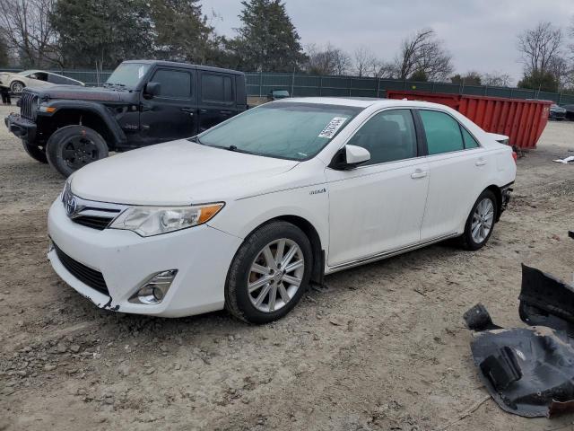 4T1BD1FK6EU104418 - 2014 TOYOTA CAMRY HYBRID WHITE photo 1