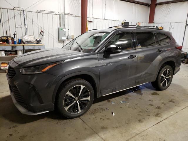 5TDJZRBH2MS068398 - 2021 TOYOTA HIGHLANDER XSE GRAY photo 1