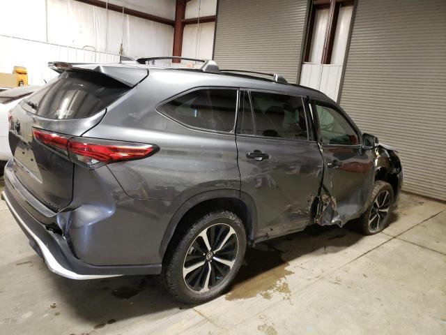 5TDJZRBH2MS068398 - 2021 TOYOTA HIGHLANDER XSE GRAY photo 3