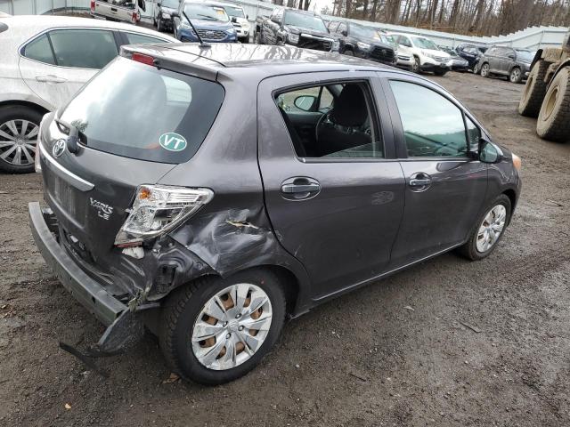 VNKKTUD38EA001966 - 2014 TOYOTA YARIS CHARCOAL photo 3