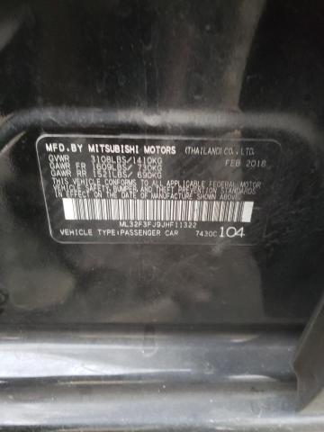 ML32F3FJ9JHF11322 - 2018 MITSUBISHI MIRAGE G4 ES Qara foto 12