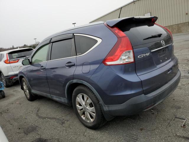 JHLRM4H71CC013530 - 2012 HONDA CR-V EXL BLUE photo 2