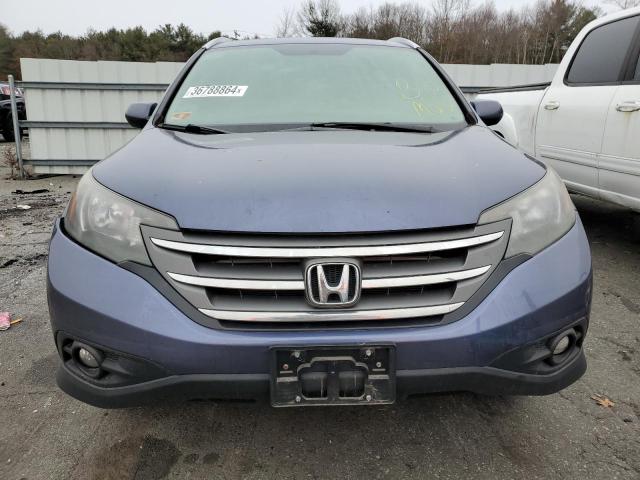 JHLRM4H71CC013530 - 2012 HONDA CR-V EXL BLUE photo 5