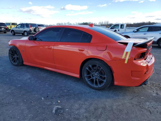 2C3CDXGJ2LH211780 - 2020 DODGE CHARGER SCAT PACK ORANGE photo 2