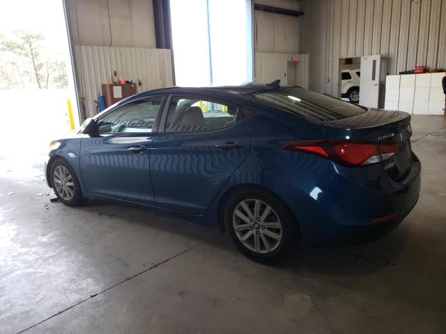 KMHDH4AE3EU083124 - 2014 HYUNDAI ELANTRA SE BLUE photo 2