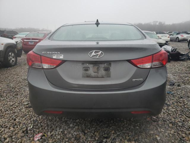 5NPDH4AE1DH318276 - 2013 HYUNDAI ELANTRA GLS GRAY photo 6