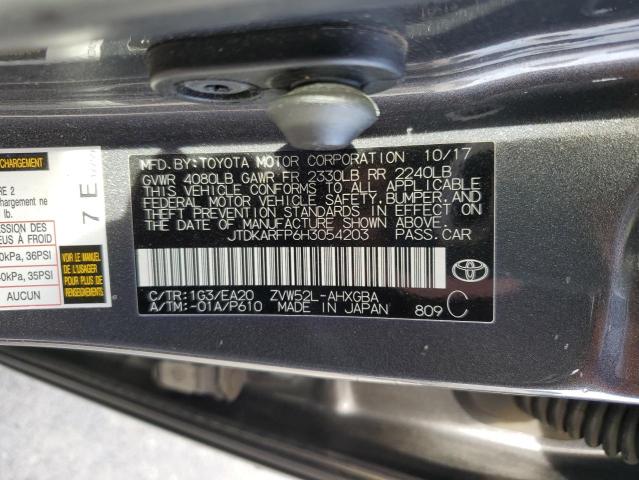 JTDKARFP6H3054203 - 2017 TOYOTA PRIUS PRIM 石墨色 照片 12