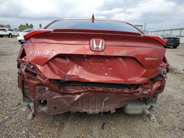 19XFC1F76KE005340 - 2019 HONDA CIVIC EXL RED photo 6