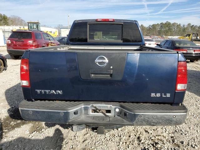 1N6BA07D98N312909 - 2008 NISSAN TITAN XE BLUE photo 6