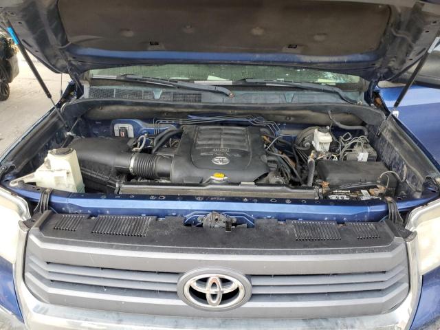 5TFRY5F13FX182127 - 2015 TOYOTA TUNDRA DOUBLE CAB SR/SR5 BLUE photo 11