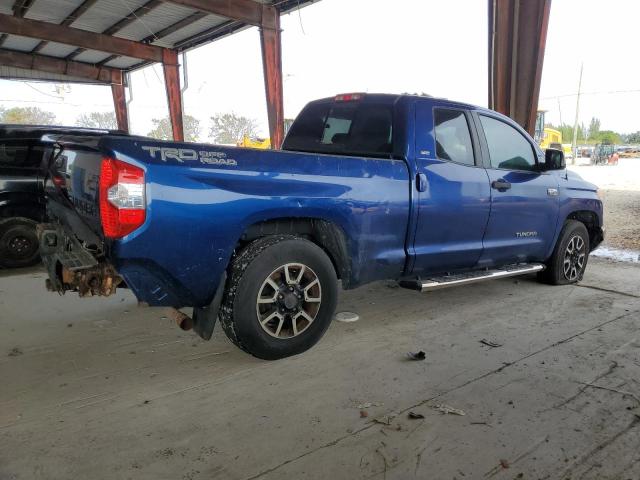 5TFRY5F13FX182127 - 2015 TOYOTA TUNDRA DOUBLE CAB SR/SR5 BLUE photo 3