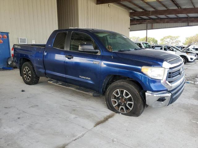 5TFRY5F13FX182127 - 2015 TOYOTA TUNDRA DOUBLE CAB SR/SR5 BLUE photo 4