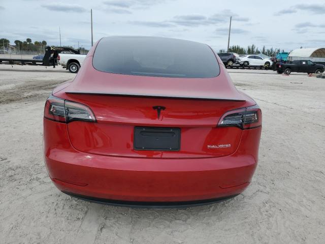 5YJ3E1EC2PF471652 - 2023 TESLA MODEL 3 RED photo 6