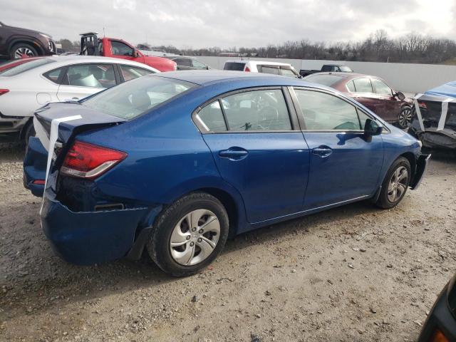 19XFB2F58FE065486 - 2015 HONDA CIVIC LX BLUE photo 3