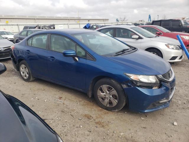 19XFB2F58FE065486 - 2015 HONDA CIVIC LX BLUE photo 4