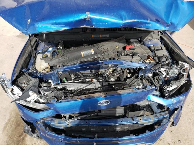 3FA6P0HD1JR153300 - 2018 FORD FUSION SE BLUE photo 11