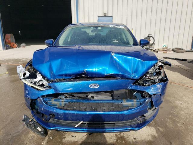 3FA6P0HD1JR153300 - 2018 FORD FUSION SE BLUE photo 5