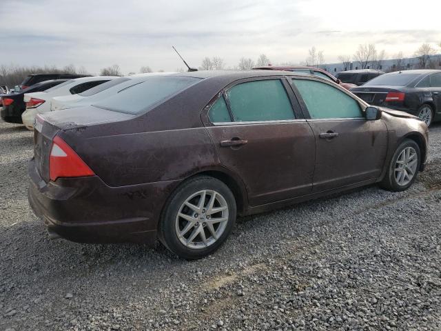 3FAHP0JA0CR175090 - 2012 FORD FUSION SEL MAROON photo 3