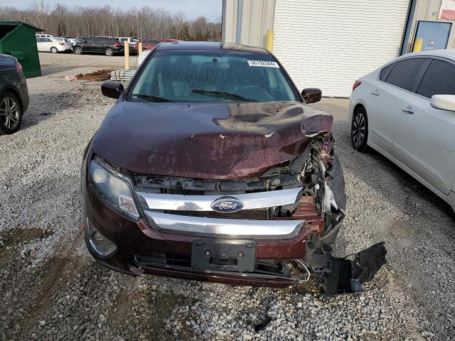 3FAHP0JA0CR175090 - 2012 FORD FUSION SEL MAROON photo 5