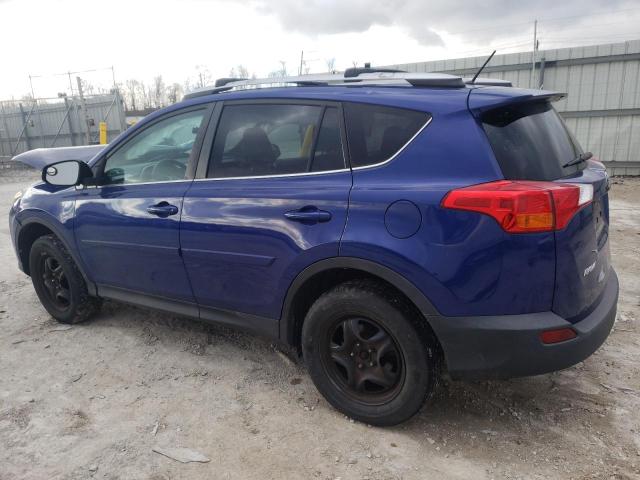 2T3BFREV9FW270753 - 2015 TOYOTA RAV4 LE BLUE photo 2