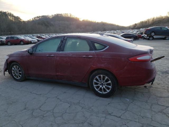 3FA6P0G75FR125986 - 2015 FORD FUSION S MAROON photo 2