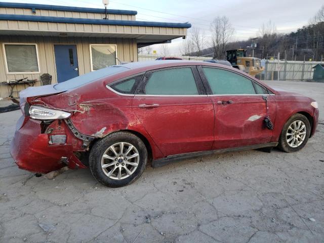 3FA6P0G75FR125986 - 2015 FORD FUSION S MAROON photo 3