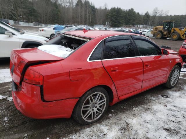 WAUAF78E98A133919 - 2008 AUDI A4 2.0T RED photo 3