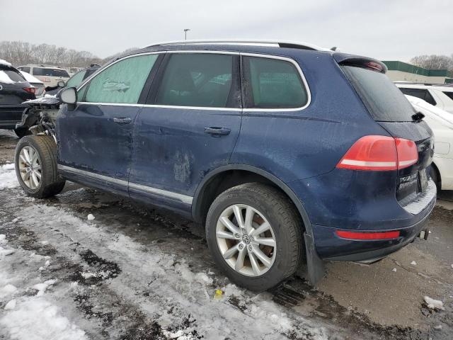 WVGEF9BP8ED010757 - 2014 VOLKSWAGEN TOUAREG V6 BLUE photo 2