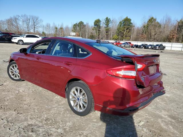 3FA6P0HD3ER147214 - 2014 FORD FUSION SE RED photo 2