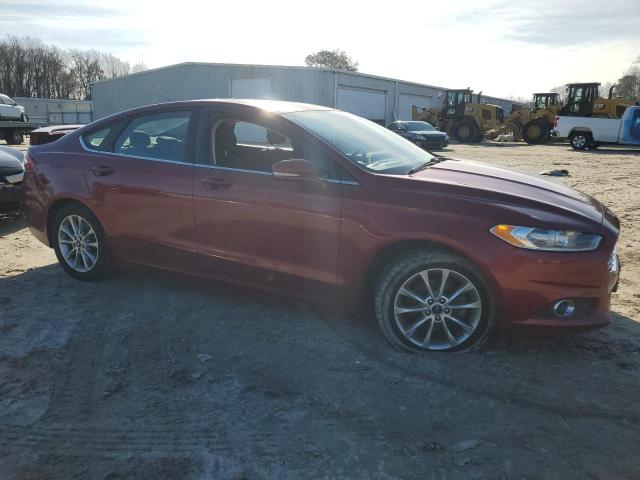 3FA6P0HD3ER147214 - 2014 FORD FUSION SE RED photo 4