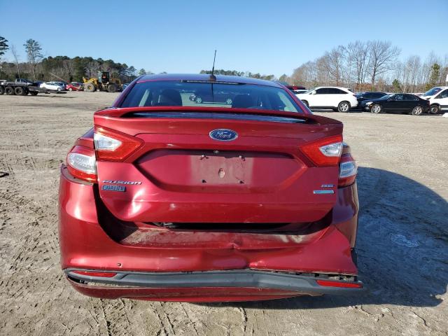 3FA6P0HD3ER147214 - 2014 FORD FUSION SE RED photo 6