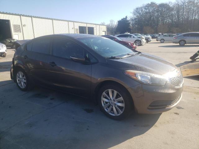 KNAFX4A66E5204521 - 2014 KIA FORTE LX BROWN photo 4