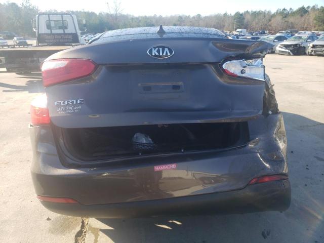 KNAFX4A66E5204521 - 2014 KIA FORTE LX BROWN photo 6