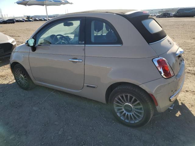 3C3CFFER9CT198319 - 2012 FIAT 500 LOUNGE BEIGE photo 2