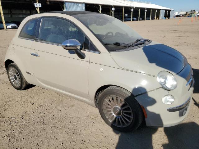 3C3CFFER9CT198319 - 2012 FIAT 500 LOUNGE BEIGE photo 4