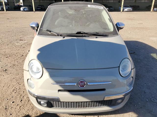 3C3CFFER9CT198319 - 2012 FIAT 500 LOUNGE BEIGE photo 5