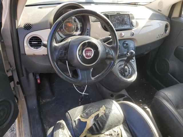 3C3CFFER9CT198319 - 2012 FIAT 500 LOUNGE BEIGE photo 8