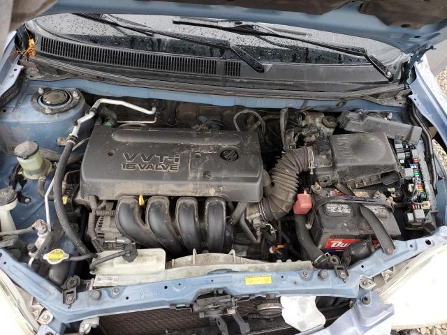 2T1KR32E58C708092 - 2008 TOYOTA COROLLA MA XR BLUE photo 11