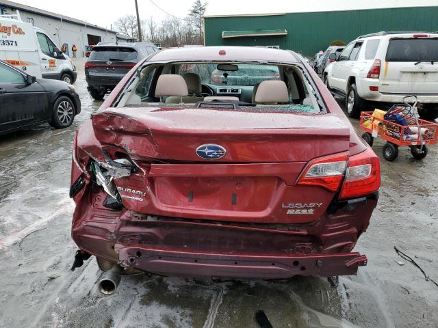 4S3BNAE61F3041175 - 2015 SUBARU LEGACY 2.5I PREMIUM MAROON photo 6